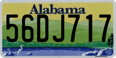 AL license plate 56DJ717