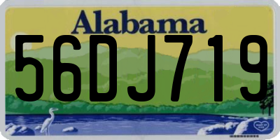 AL license plate 56DJ719