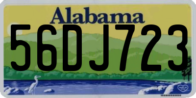 AL license plate 56DJ723