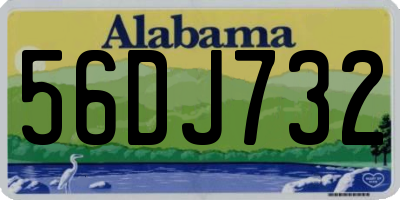 AL license plate 56DJ732