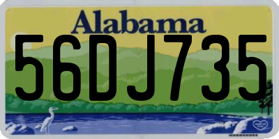 AL license plate 56DJ735