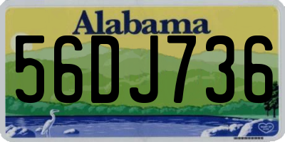 AL license plate 56DJ736