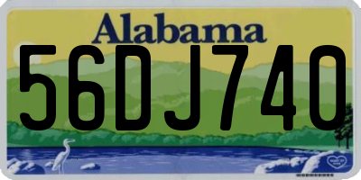 AL license plate 56DJ740