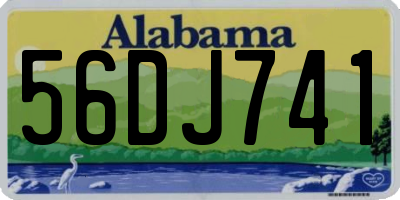 AL license plate 56DJ741