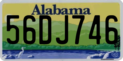 AL license plate 56DJ746
