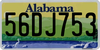 AL license plate 56DJ753