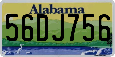 AL license plate 56DJ756