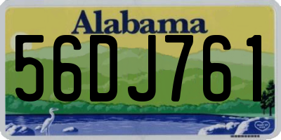 AL license plate 56DJ761