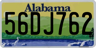 AL license plate 56DJ762