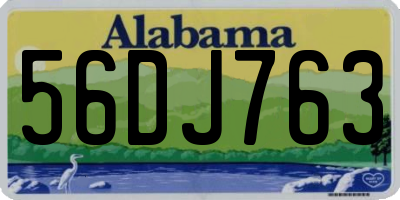 AL license plate 56DJ763