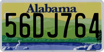 AL license plate 56DJ764