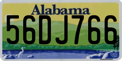 AL license plate 56DJ766