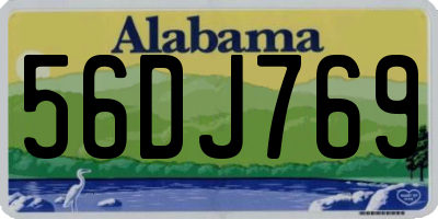 AL license plate 56DJ769