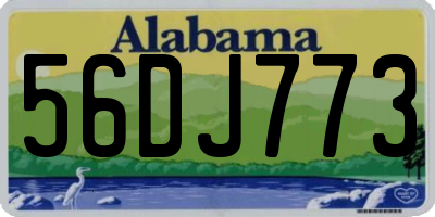 AL license plate 56DJ773