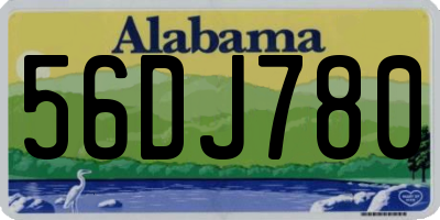 AL license plate 56DJ780