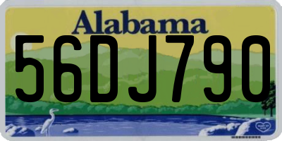 AL license plate 56DJ790