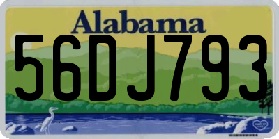 AL license plate 56DJ793