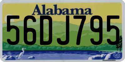 AL license plate 56DJ795