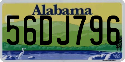 AL license plate 56DJ796