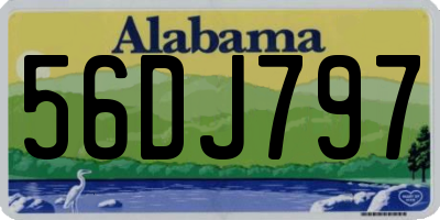 AL license plate 56DJ797