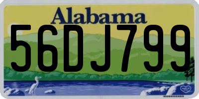 AL license plate 56DJ799
