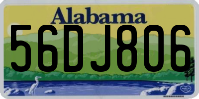 AL license plate 56DJ806