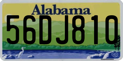 AL license plate 56DJ810