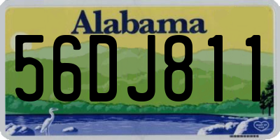 AL license plate 56DJ811