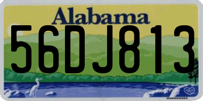 AL license plate 56DJ813