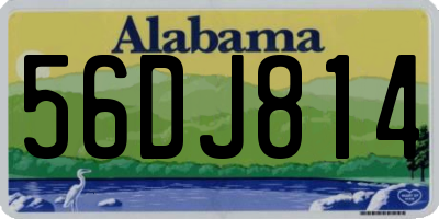 AL license plate 56DJ814