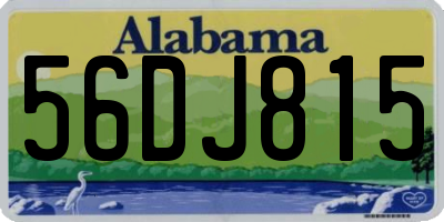 AL license plate 56DJ815