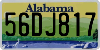 AL license plate 56DJ817