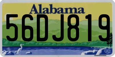 AL license plate 56DJ819