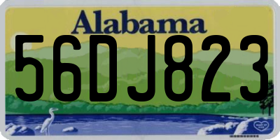 AL license plate 56DJ823