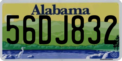 AL license plate 56DJ832