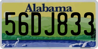 AL license plate 56DJ833