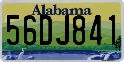 AL license plate 56DJ841