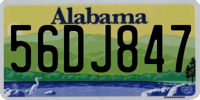 AL license plate 56DJ847