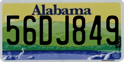 AL license plate 56DJ849