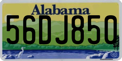 AL license plate 56DJ850