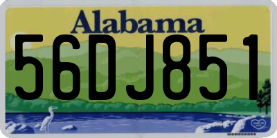 AL license plate 56DJ851