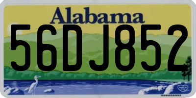 AL license plate 56DJ852