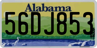 AL license plate 56DJ853