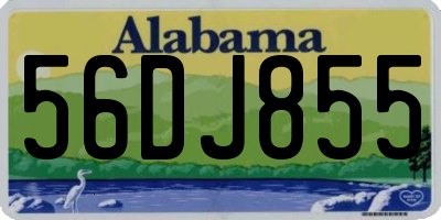 AL license plate 56DJ855