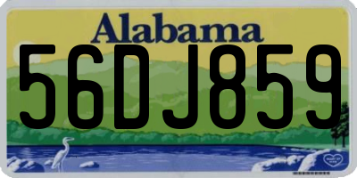 AL license plate 56DJ859