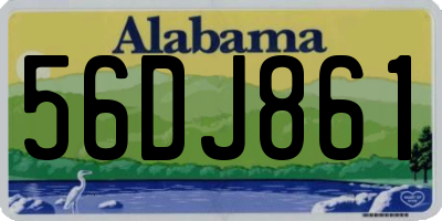 AL license plate 56DJ861