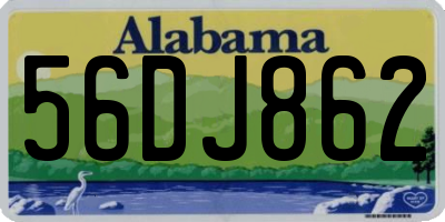 AL license plate 56DJ862