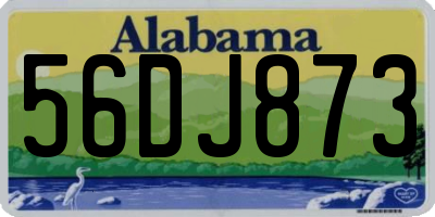AL license plate 56DJ873