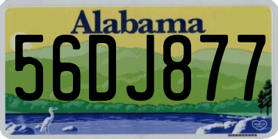 AL license plate 56DJ877