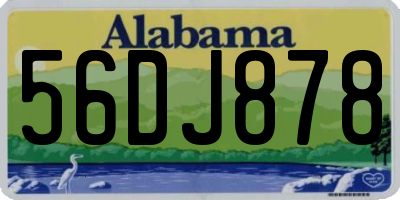 AL license plate 56DJ878